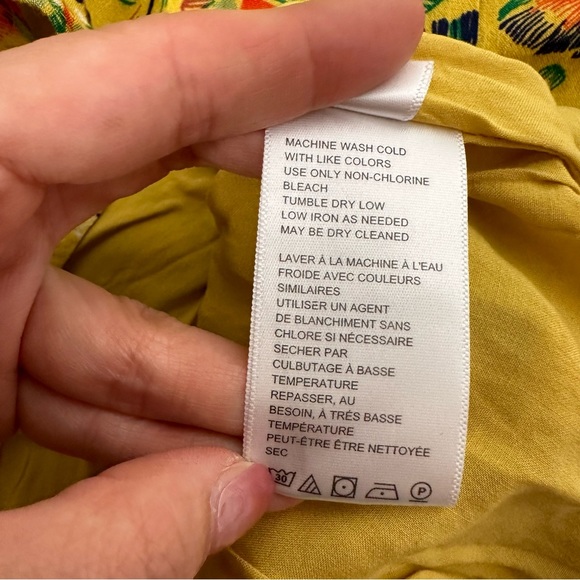 NWT Urban Outfitters Yellow Floral Mini Dress - Picture 7 of 12